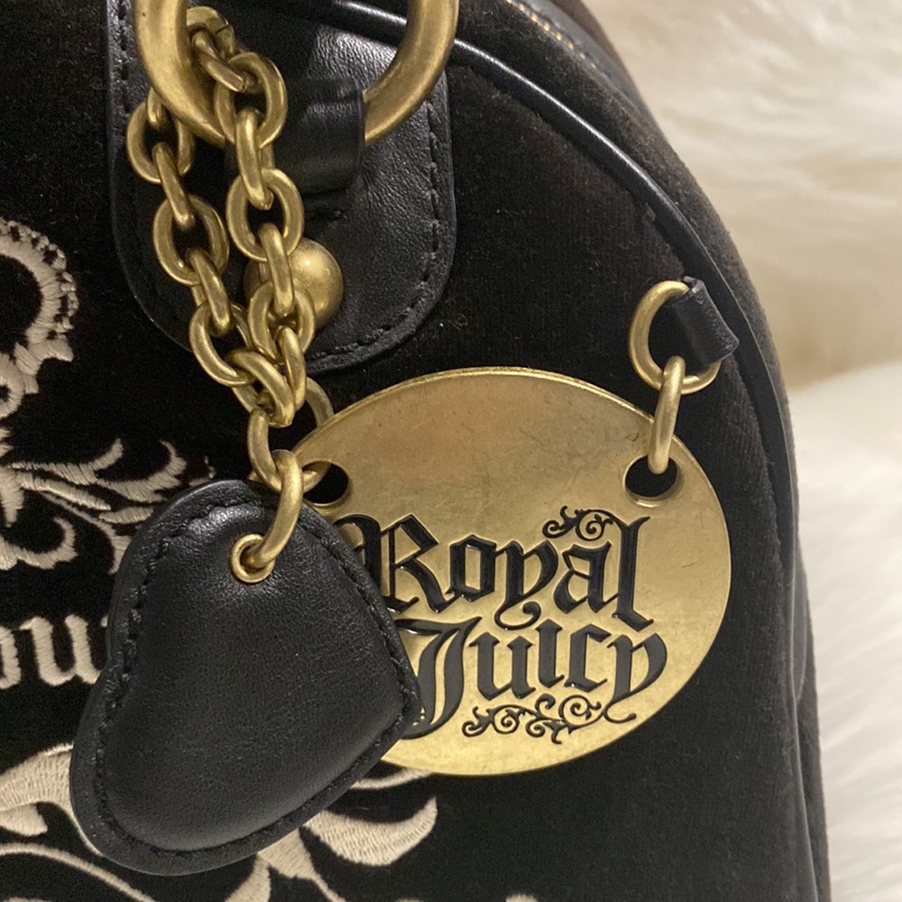 Juicy Couture Royal Juicy Dark Brown Bowler Bag NWT Y2K Rare/Vintage - Picture 13 of 15